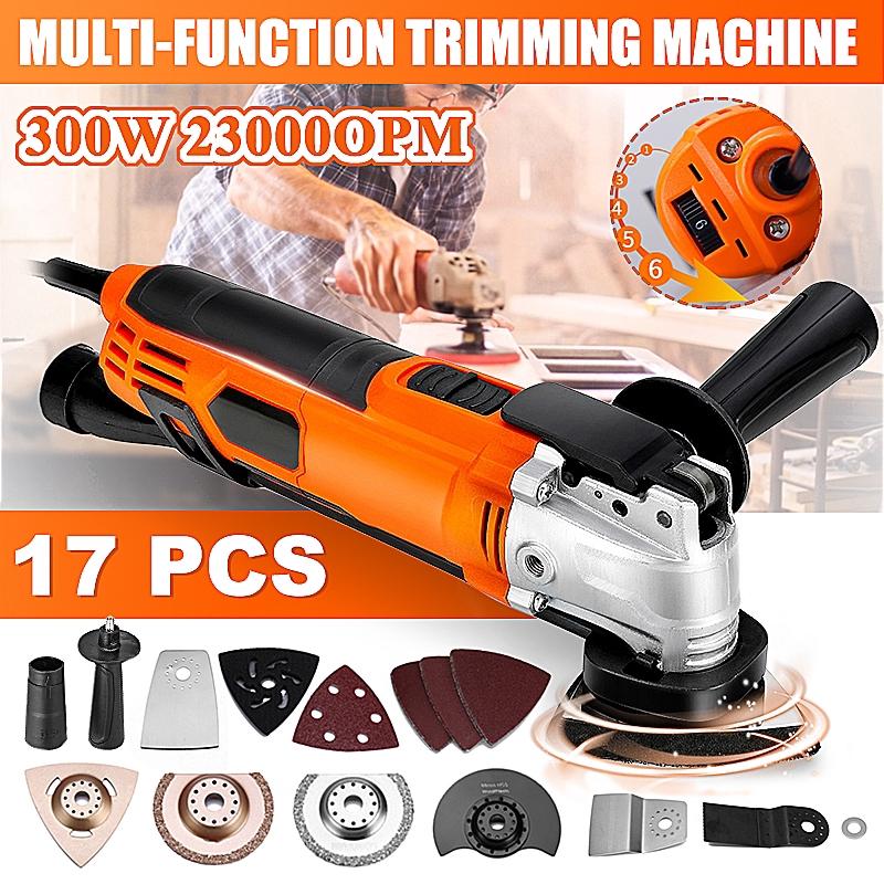 Speed Variable Electric Variable Multifunction Vibrating Tool Kit 300w Multi Tool Electric TRimmer Saw Accessories Tool 220V