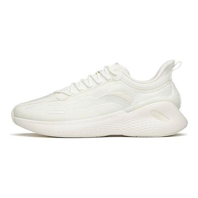 Breaking Wind Lightweight Shock Absorbing Durable Non-Slip Low-Top Running Shoes Men Sneakers Ivory-White 912135510-1