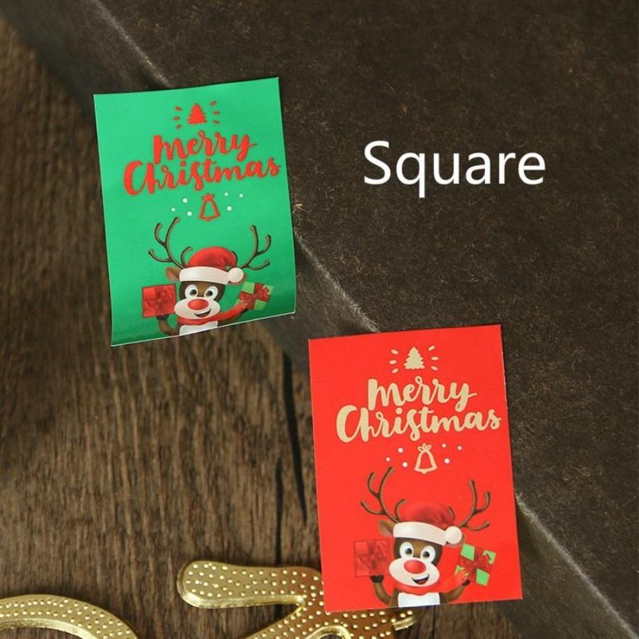 New Christmas Adhesive Sticker Adhesive Label Gift Box Sealing 8/ Sheet