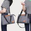 Fashionable Thickened Printed Cotton Handbag Large Capacity Tote Mommy Bag Lunch Box Storage Pouch Commuter Handheld Bag