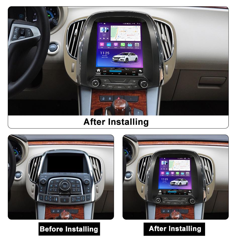 Buick LaCrosse (09-12) Vertical Screen Android Navigation & Reverse Camera System