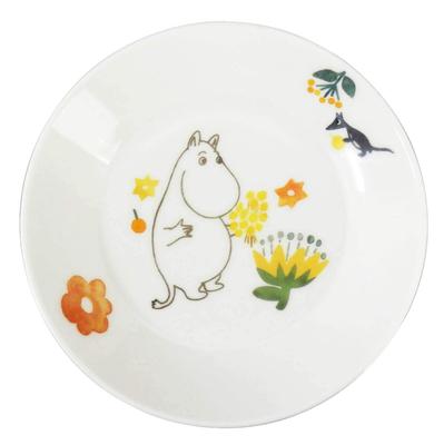Yamaka Shoten MOOMIN Nordic Day Wedding Made In "Herbarium" Plate, Approx. 13.5cm Diameter, Microwave-Safe, Style, Mother's Gift, Gift, Japan,