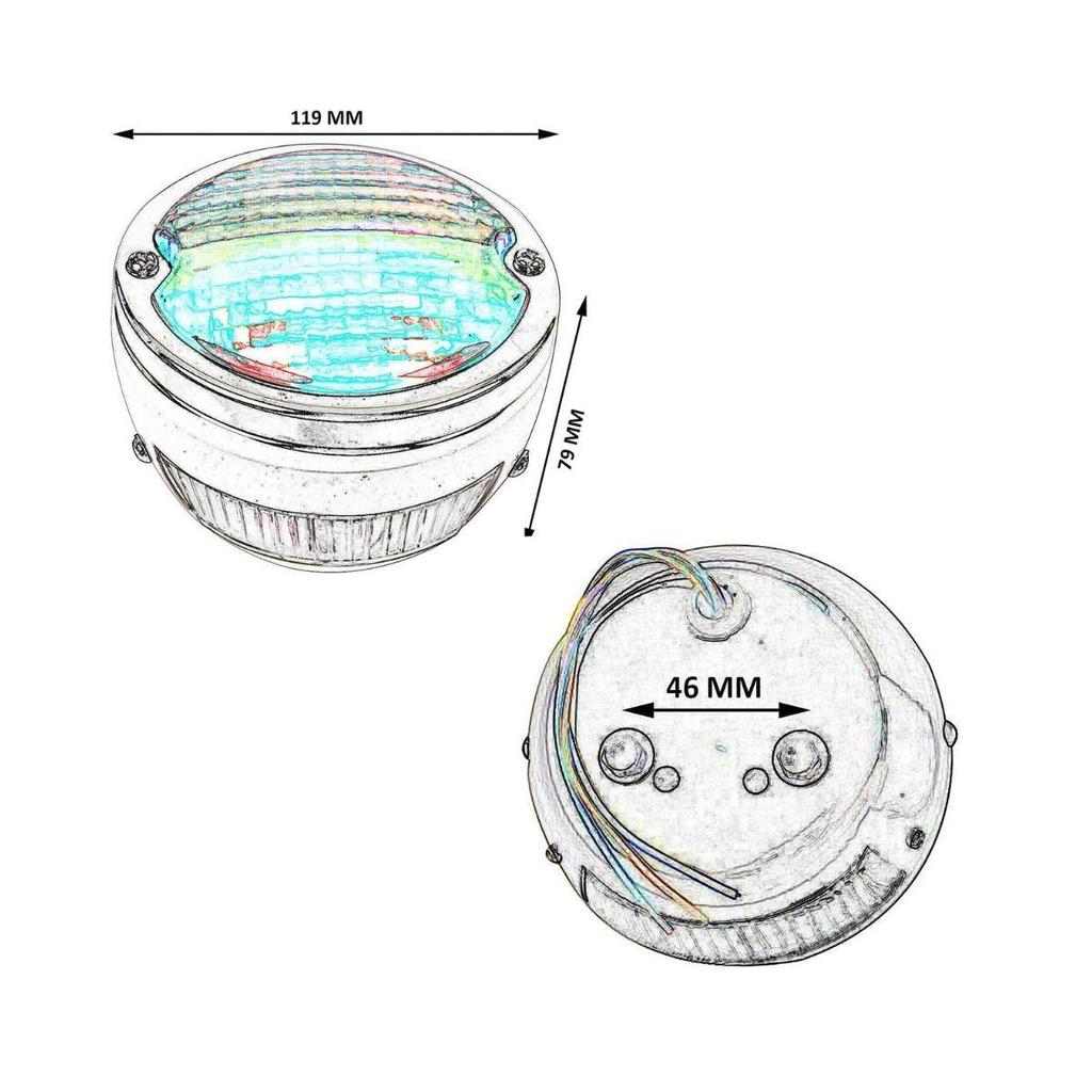 Tail Light 12V Chrome Duolamp – Rear Stop, Turn Signal & License Plate Light | Amber/Red Lens | Universal for Ford Classic Cars & Trucks