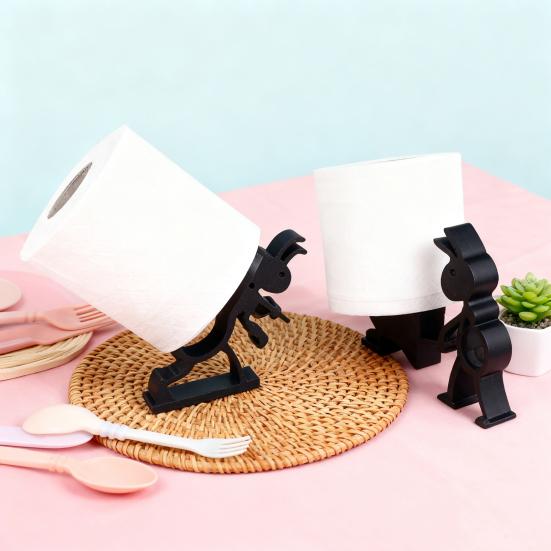 Ant Paper Roll Holder Cute Ant Shaped Toilet Roll Holder Tabletop Toilet Paper Holder Paper Dispenser for Home Bathroom Kitchen RV Decoration