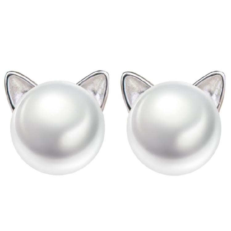 Sophisticated Cat Ear Studs Stylish Cat Earring Jewelry for Fashions Enthusiasts
