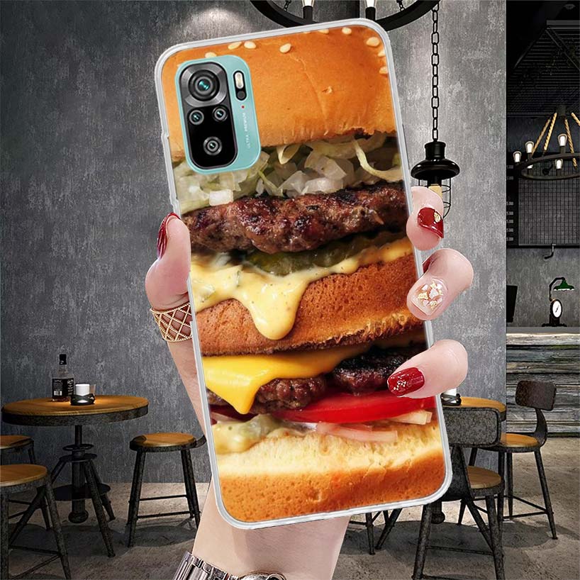 Food Fries Beer Cheese Sushi Cookie Soft Phone Case For Xiaomi Redmi Note 15 14 14S 13 12 Pro Plus 12S 11 11S 11E 10 10S 11T 5G