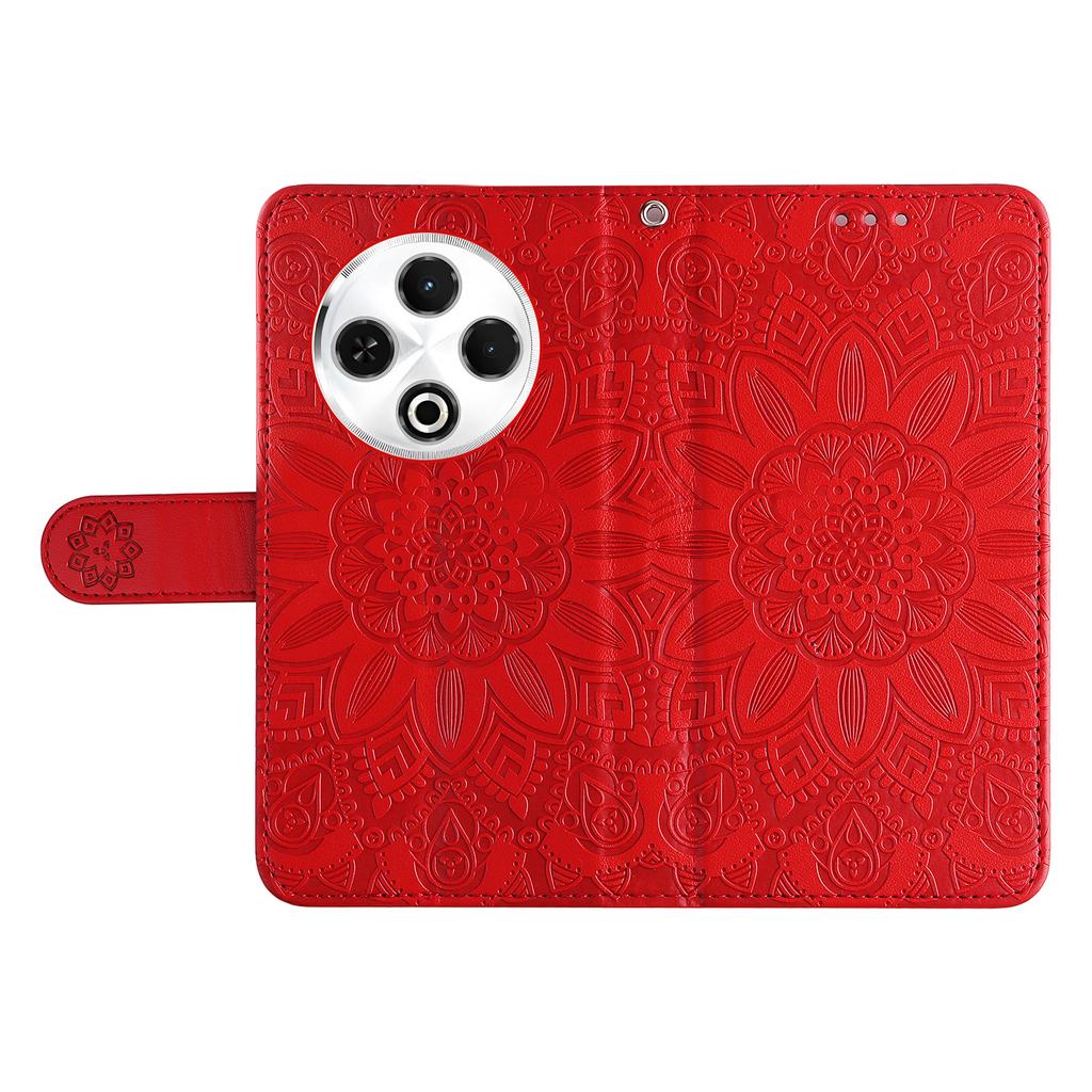 Für TECNO Spark 30 4G Hülle Sonnenblumen-Prägung Leder Brieftasche Handyhülle