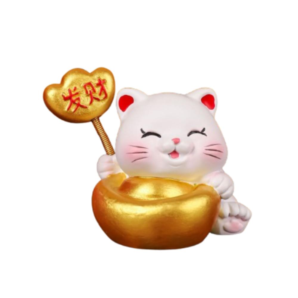 

Mascot Fortune Kitten Figurine Chinese Style Mini Cat Figurine Lucky Wealth Cat Statue Kid Toys Style 4