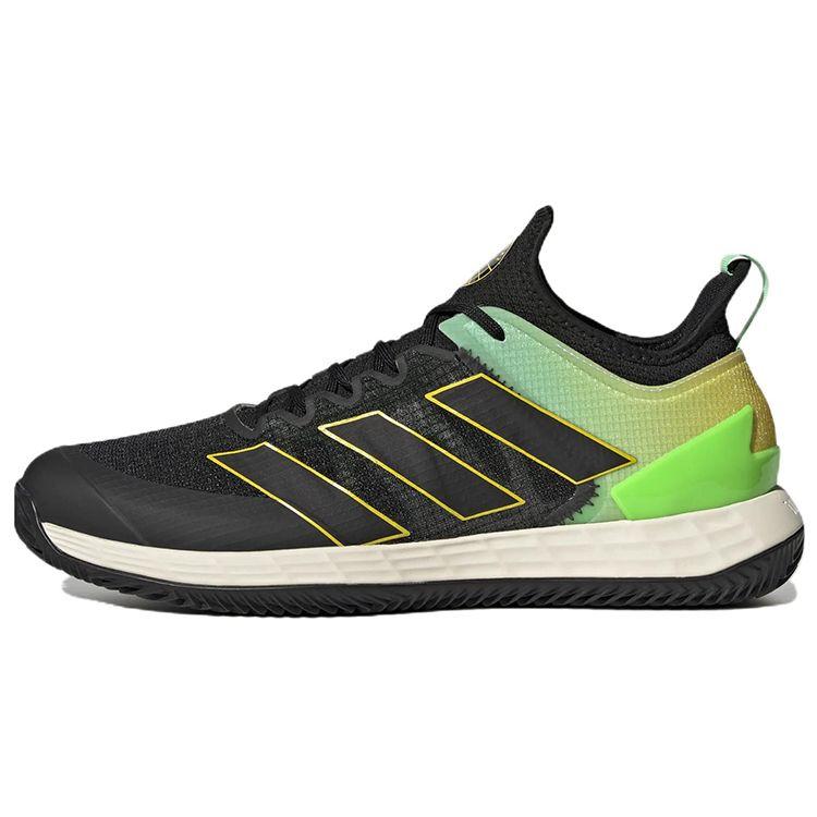 Adidas Adizero Ubersonic 4 Clay Court End Plastic Waste Men Sneakers Black Core-Black Beam-Yellow GY4004