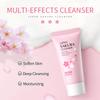 Sakura Oczyszczający Żel do Twarzy Koreańskie Serum do Twarzy Peeling Złuszczający Nawilżający Tonik Krem pod Oczy Krem z Filtrem Kosmetyki Zestaw do Pielęgnacji Skóry