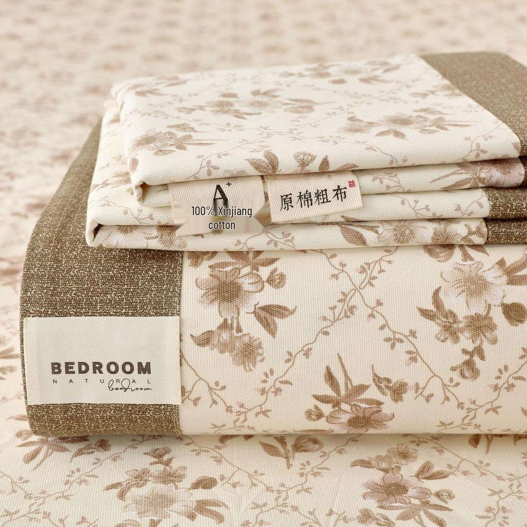 A-Class 100% Cotton Coarse Cloth Soft Bed Sheet for All Seasons