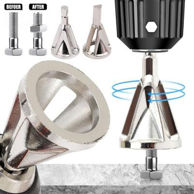 Practical Deburring External Chamfer Tool Repair Damaged Bolts Remove Burr External Chamfer Bit Hexagonal Metal Shank Drill Bit