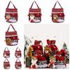 Santa Claus Christmas Gift Handbag Cloth Santa Claus Candy Bag Cute Xmas Drawstring Bag  Children's