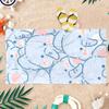 Cute Baby Elephant Beach Towel Large Quick-Drying Towel For Beach Pool Sport Yoga Gym Home Towel Gift for Friend Sand Free Towel