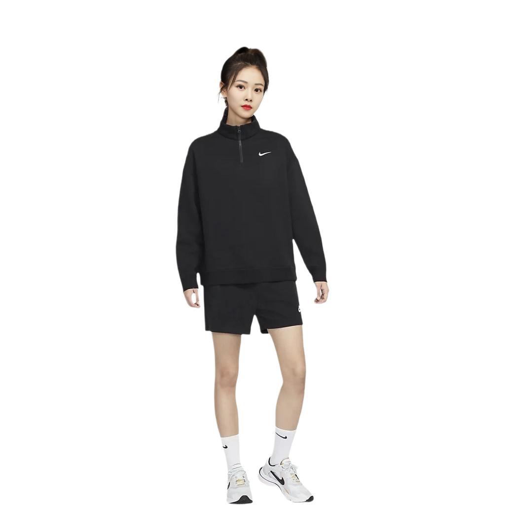 Nike Sweatshirts Women's Black Stand Collar Thickened Other DC5425-010