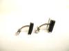 Authentic LOUIS VUITTON Damier Graphite Steel Black Leather Cufflinks Cuffs #9686  Seller Refurbished