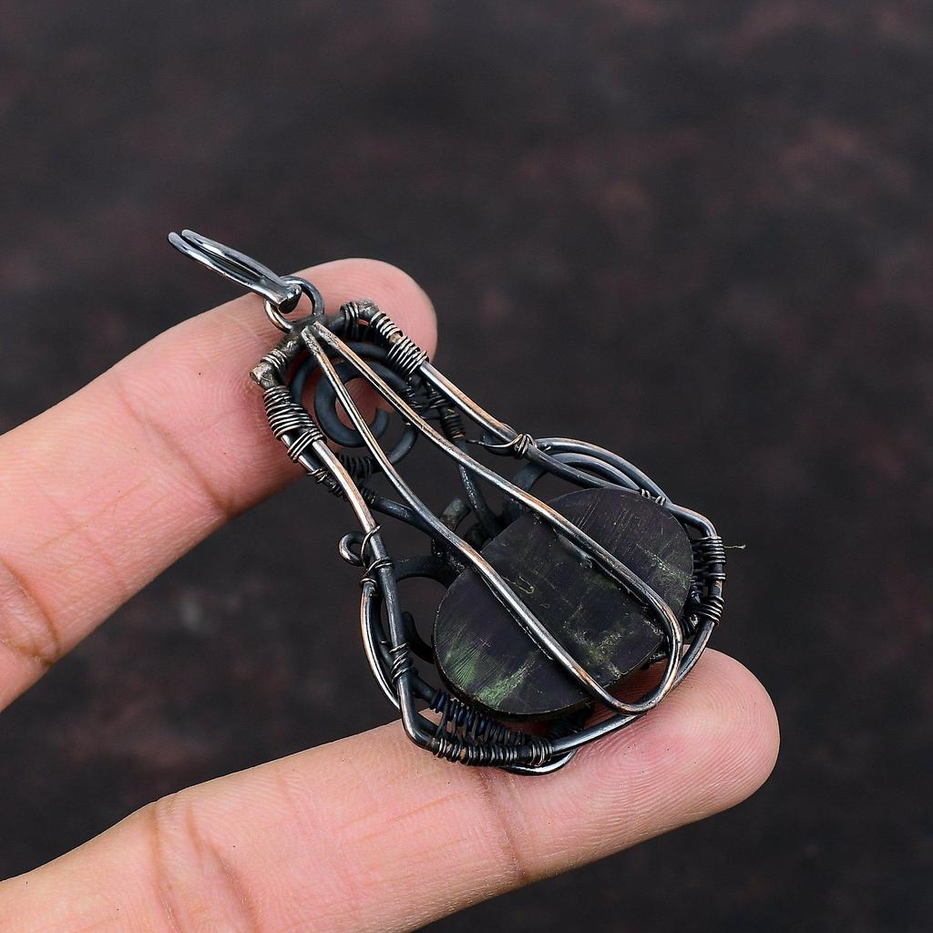 Sugilite Pendant Copper Wire Wrapped Pendant Sugilite Jewelry Handmade Pendant Beautiful Copper Jewelry Dainty Gemstone Pendant Gift For Mom