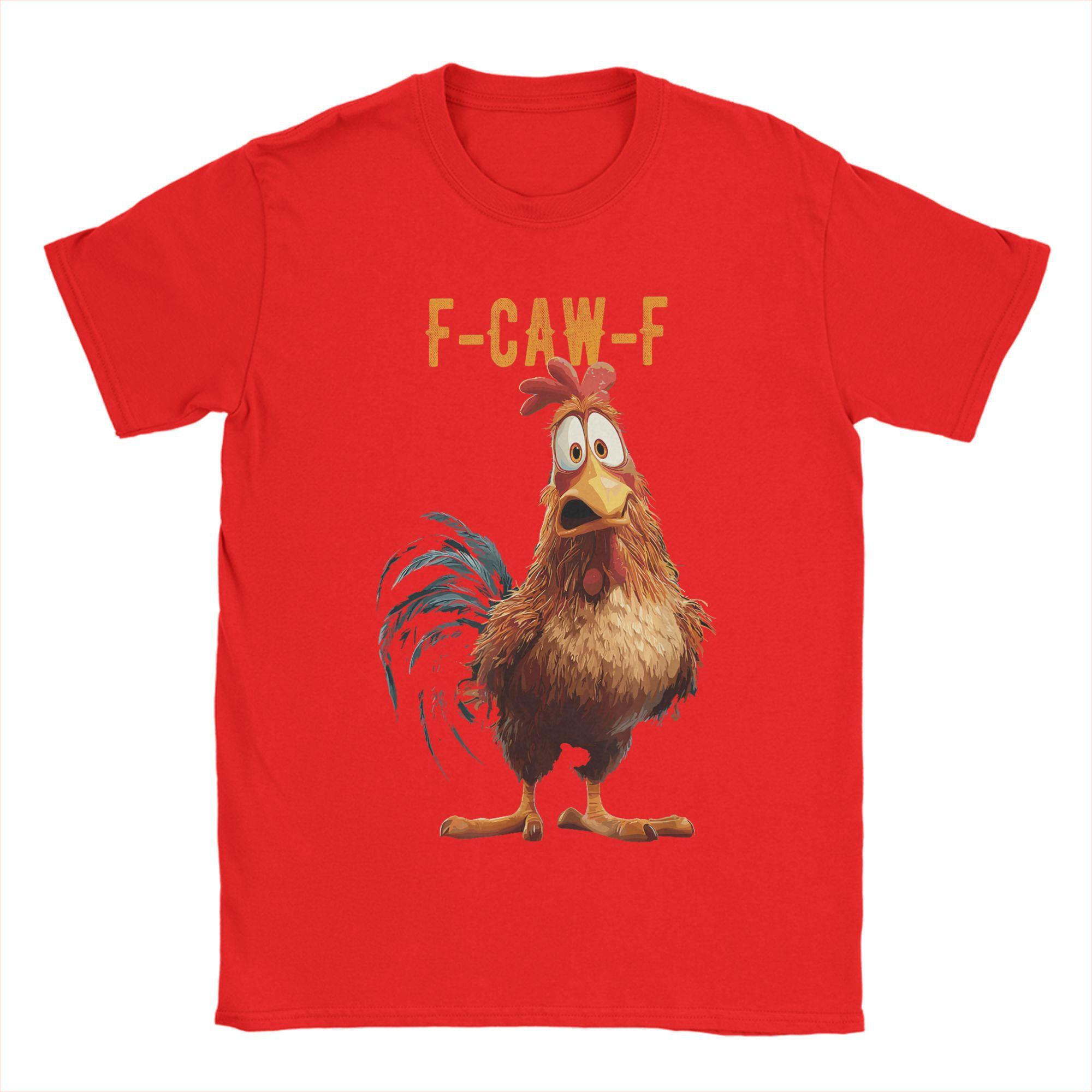

Забавная футболка F Caw F Chicken FCAWF для мужчин, 100% хлопок, с круглым вырезом, с коротким рукавом, подарок S