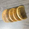 Exquisite Green Sandalwood Travel Comb - Fine Tooth, Portable, Elegant Small Gift
