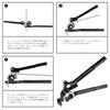 STEELMIGHT Pipe Bender, 1/4 inch (6mm), 5/16 inch (8mm), 3/8 inch (10mm), 180 Degree Bend, 3 Sizes, Aluminum Alloy Core Pipe Bending