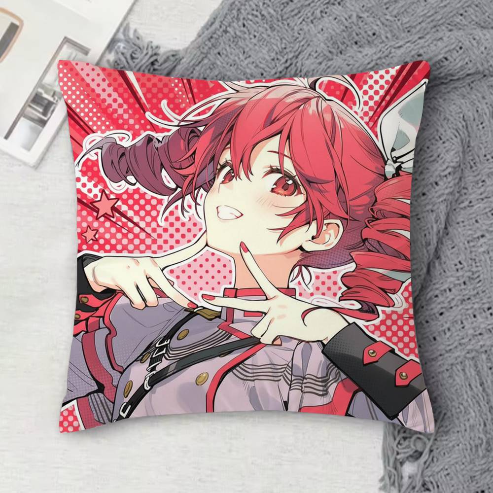 Kasane TTeto Doublesided Printed Square Decorative Cushion Cover for Sofa Living Room Home Decor