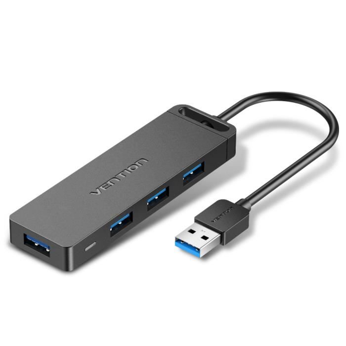 HUB USB 3.0 - VENTION - Negru - Interfață de alimentare - Multifuncțional - Accesorii IT