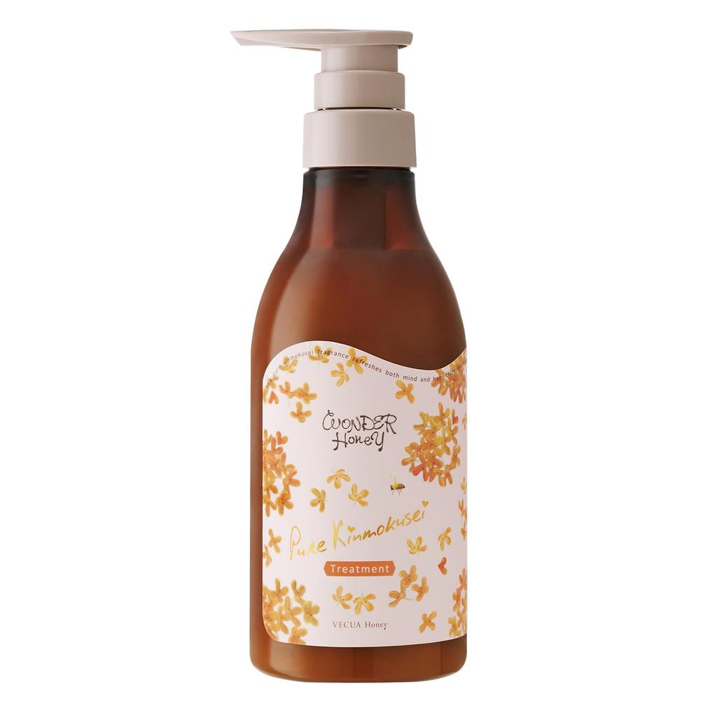 Wonder Honey Honey Acid Shampoo Treatment Set Pure Osmanthus Contains honey amino glyoxylic lactic and hydrolyzed Repairs damaged reduces and leaves