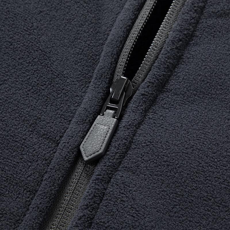 MONTAGUT Men's Thickened Fleece Stand Collar Jacket