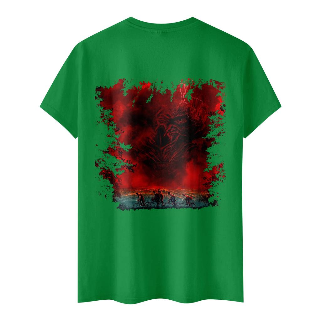 Lässiges Kurzarm-T-Shirt mit Buchstabenprint für Kinder