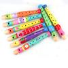 Colorful Wooden Flute Beginners Toddler Teens Early Education Music Sound Toy Boys Girls Learning Musical Instrument