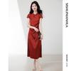 Elegant Chinese Style Stand-Collar Summer Dress