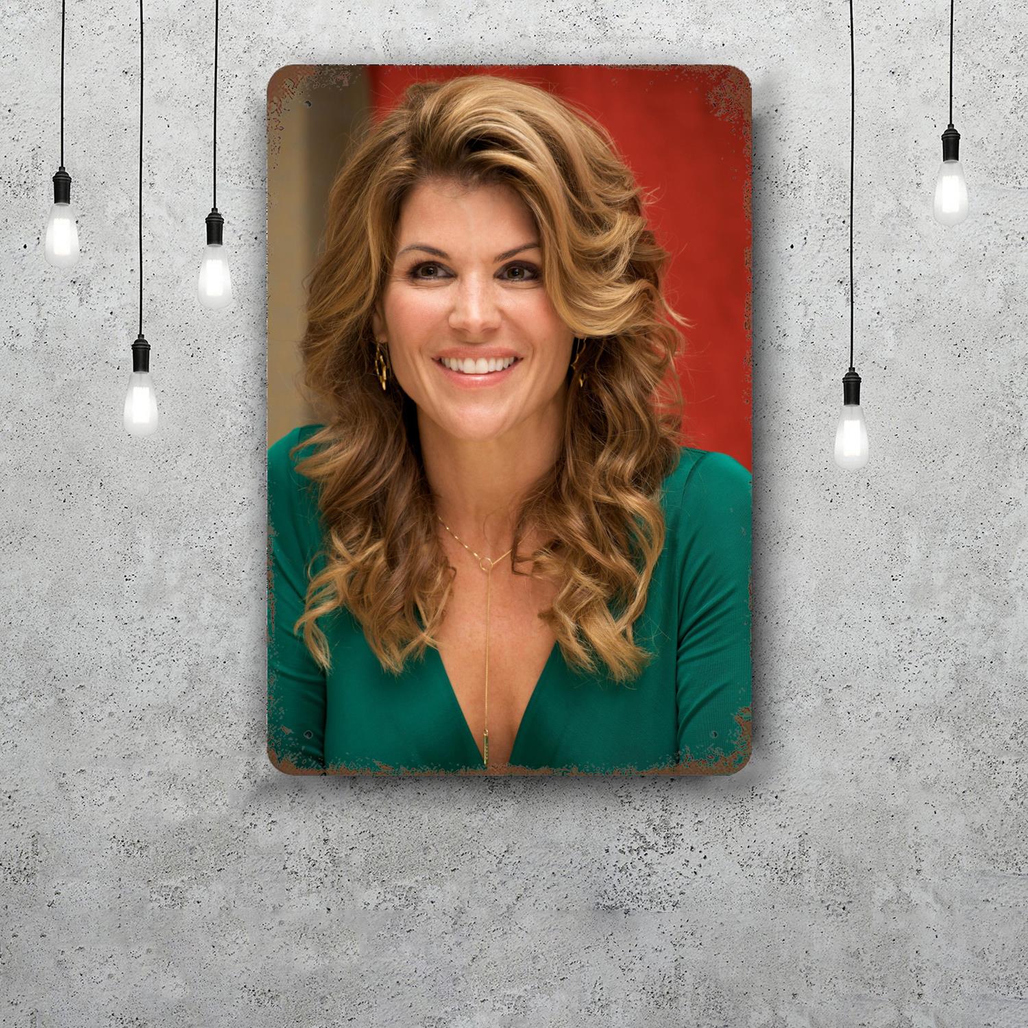 lori loughlin Retro Vintage Tin Sign Poster Decorative Plaque Metal Plate Wall Decor 20x30cm（7.8x11.8inch）