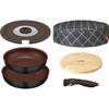 Thermos Detachable Fry Pan Set Black 6-Piece IH Compatible KFA-SET6 BK
