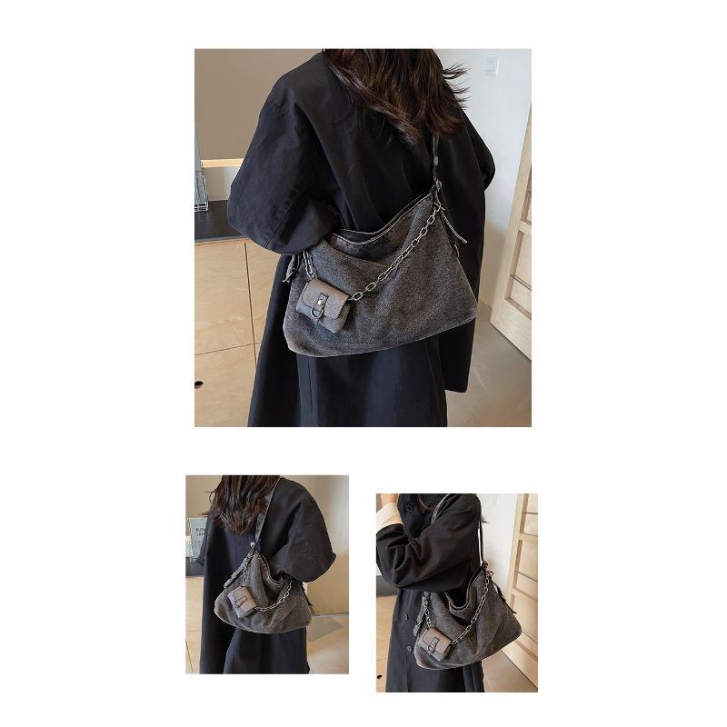 Armpit Bag Women Casual Large Capacity Denim Tote 2025 New Hundred Commuter Crossbody Bag