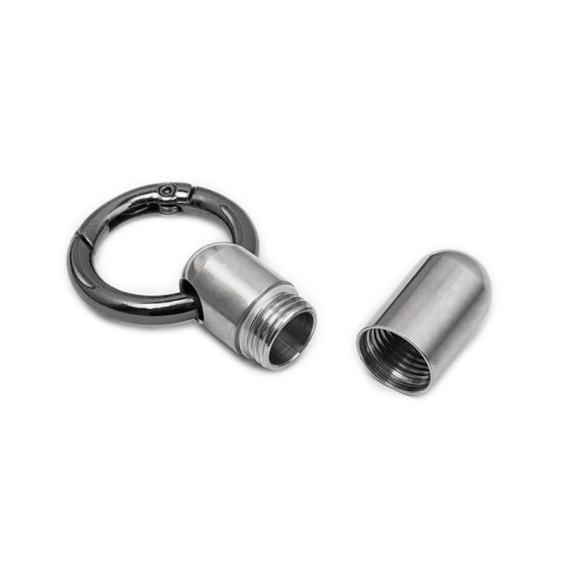 1 szt. Przenośny Uszczelniany Pojemnik Wodoodporny Pojemnik na Leki Zewnętrzny Mini Stop Tytanu Apteczka Etui na Tabletki Brelok