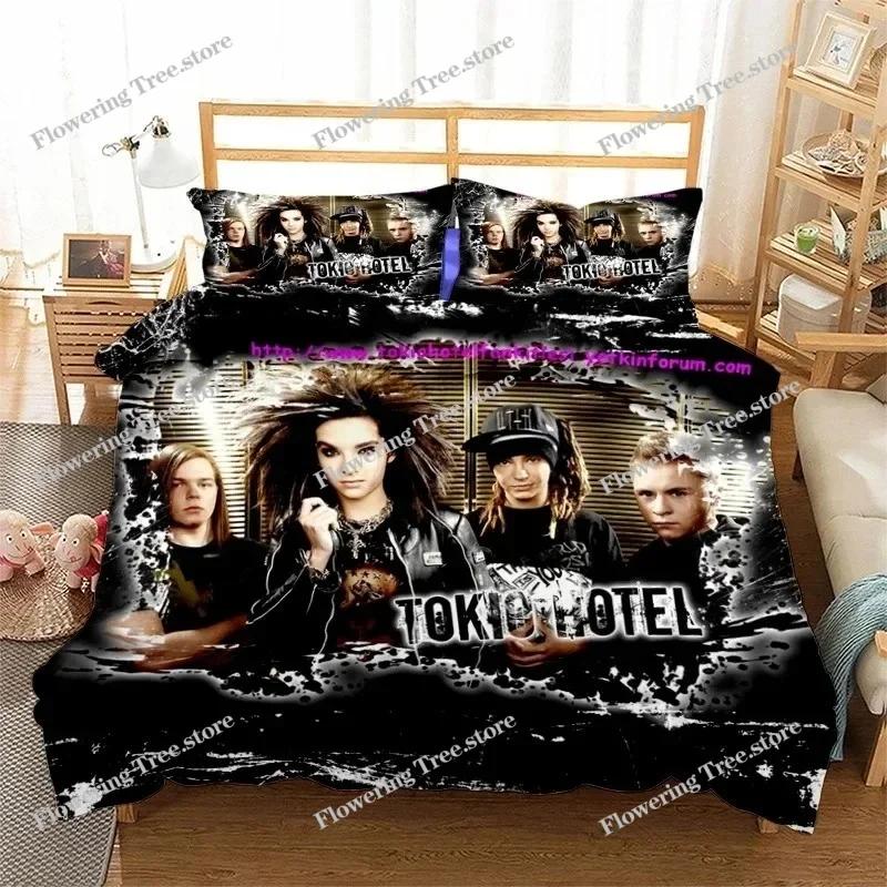Rock Band Tokio Hotel3D Print Bedding Set Duvet Covers Pillowcases One Piece Comforter Bedding Sets Bedclothes Bed
