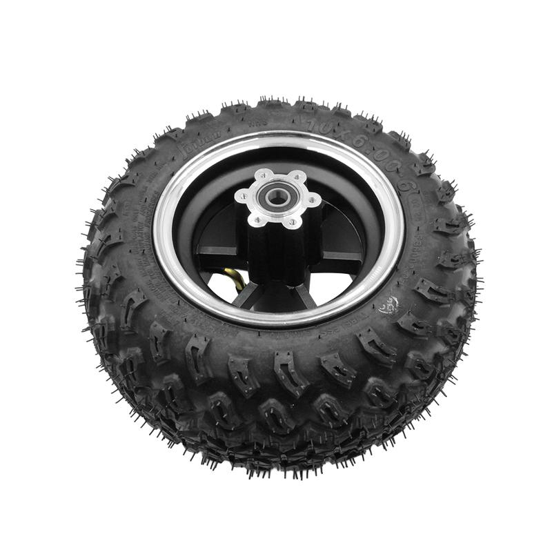 10x6.00-6 Tire Belt Hub for Citycoco Electric Scooter Hub Motor Wheel Thickened Anti-Slip Tubeless Tire Accessories