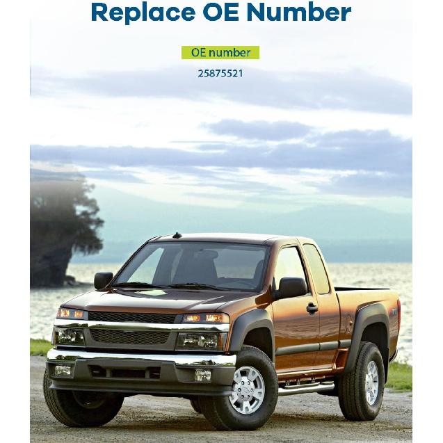 LUJUNTEC Black Exterior Door Handle - Driver Side | Compatible with 2004-2012 for Chevy Colorado & for GMC Canyon | Replaces OE #25875521