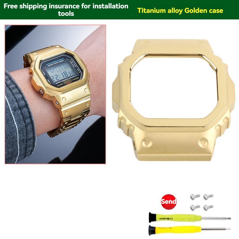 

Оновлений корпус-безель з титанового сплаву + Комплект ремінця для Casio G-SHOCK DW5600/GW-B5600/GW-M5610/ G-5600/GLX-5600 – Інструмент для ремонту в комплекті DW5600mm