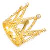 Nail Art Pen Holder Display Alloy Crown Shape Nail Art Brush Stand Manicure ToolsGold