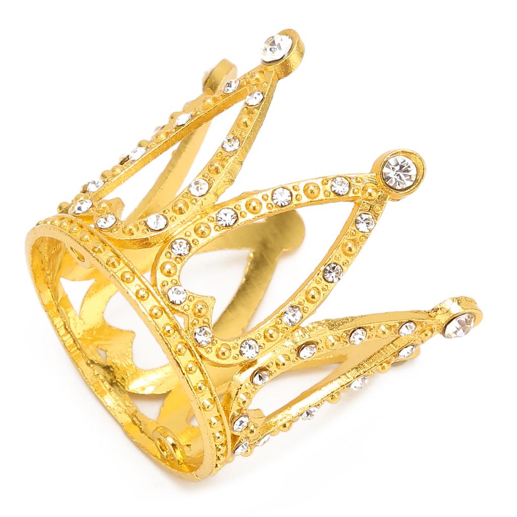 Nail Art Pen Holder Display Alloy Crown Shape Nail Art Brush Stand Manicure ToolsGold