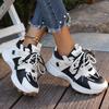 Fashion Women Sneakers New Breathable Mesh Platform Sneakers Women Casual Lace Up Outdoor Designer Shoes Comfortable Low Top Women Shoes