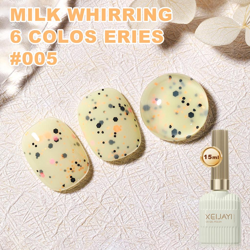Pastel Gel Nail Polish Spring Summer Macaron Candy Starlight Fragments Soft Gel Polish Semi-permanent Varnish