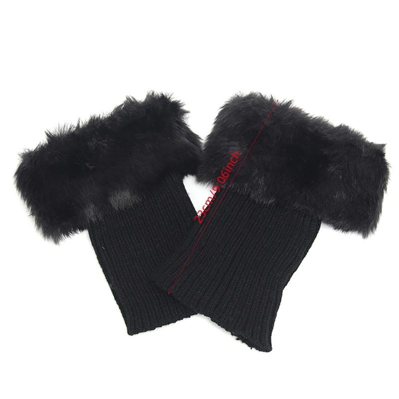 Faux Furs Leg Warmers for Womens Winter Warm Furs Boot Cuffs Covers,Cozy,Christmas,Halloween,Party, Cosplay Costume