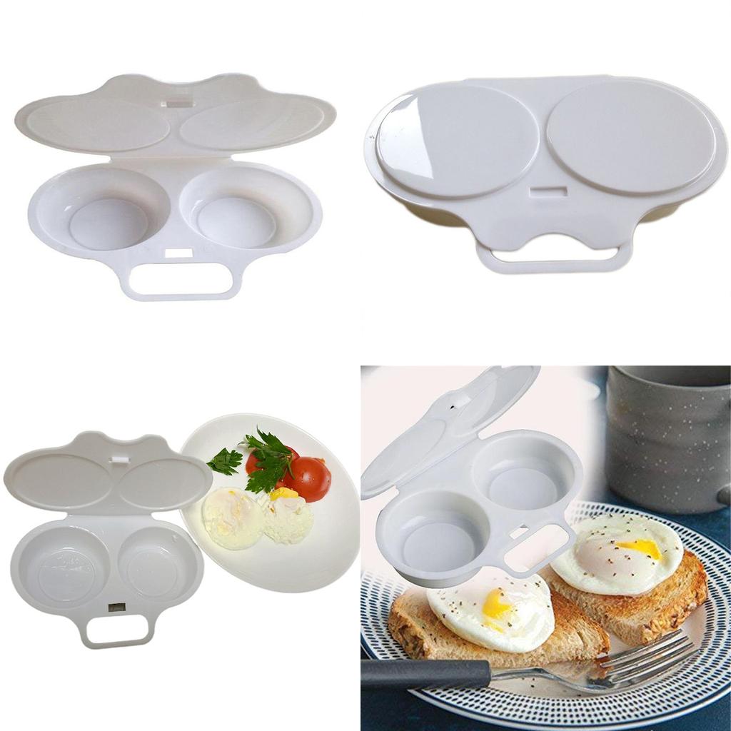Convenient Microwave Cooker Quick Frying Eggs Tray Microwave Eggs Cooking Boxes Oven Eggs Steamers for Kitchen Cooking