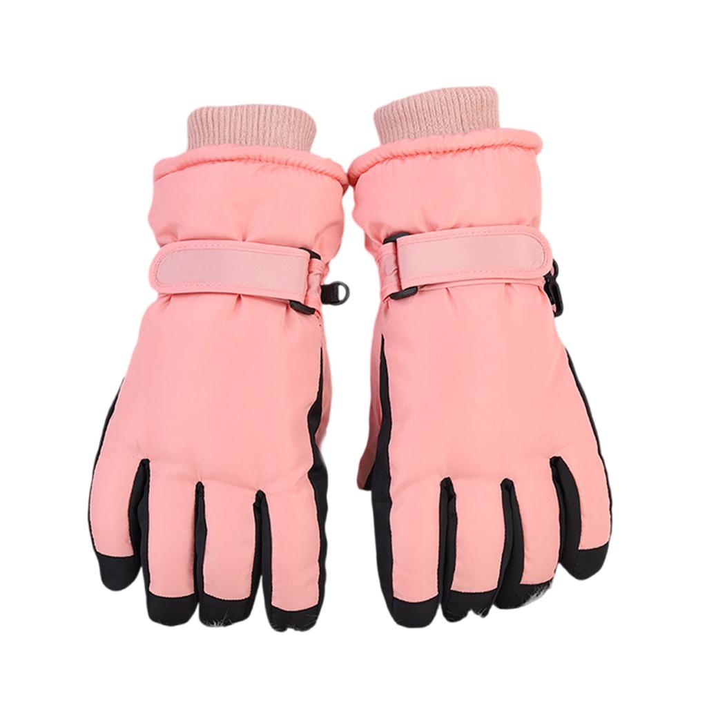 Kids Winter Mittens Soft & Breathable Fleece Lined Mitts Comfortable Warm Skiing Gloves for Children Snow Adventures