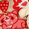 7Pcs Strawberry Animal Iron On Fabric Patches Applique For Clothing Jackets Bag Hat Sewing Adhesive Embroidered Applique