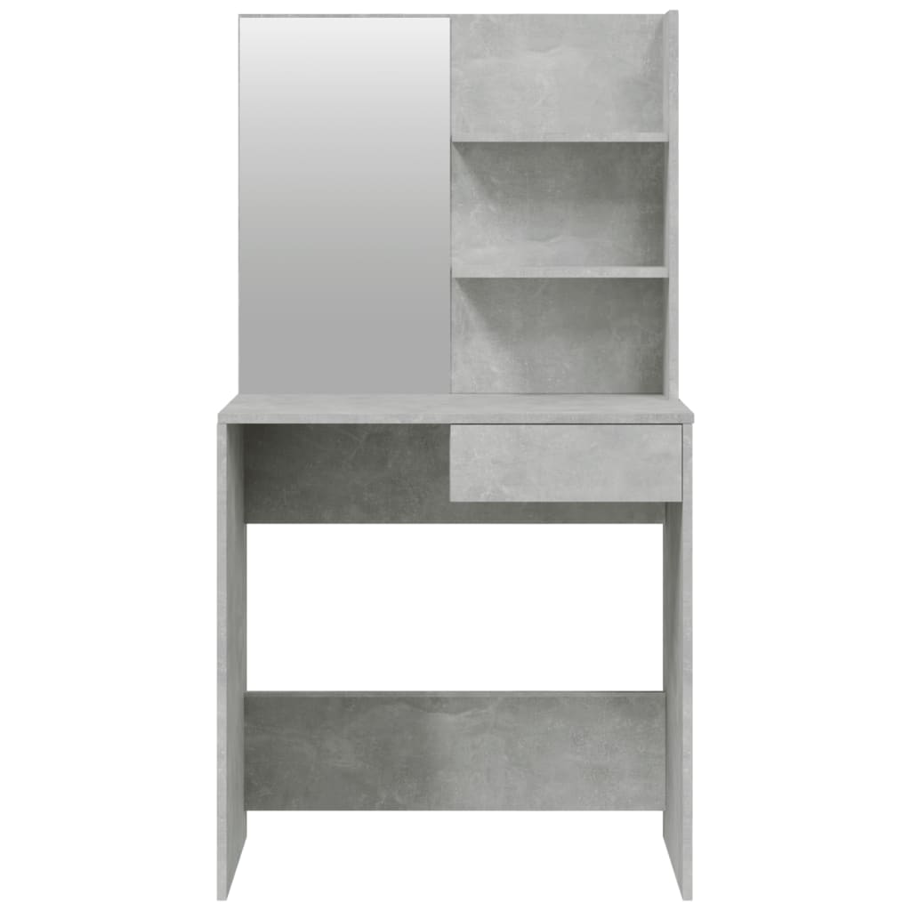 Moderner, minimalistischer Schminktisch mit Spiegel, Schminktisch mit Aufbewahrungsfächern, Schubladen zur Aufbewahrung, 74,5x40x141 cm