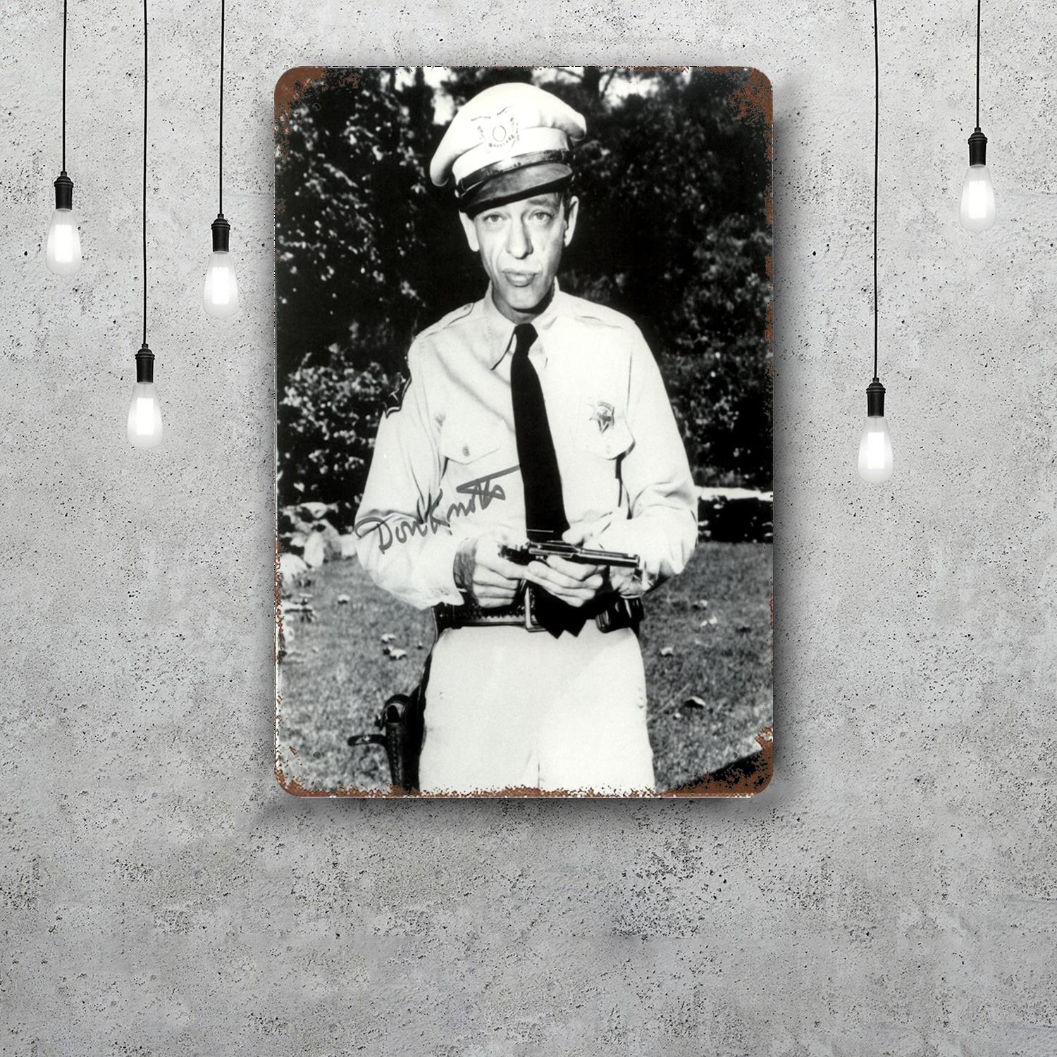 

barney fife Classic Poster Rusty Metal Plaque Retro Decorative Plate Bar Man Cave Garage Club Metal Sign Wall Decoration 20x30cm（7.8x11.8inch）