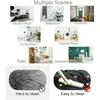 Guitar Rug, Round Music Carpet Machine Washable Non-Slip Doormat, Themed Floor Mat for Kid Bedroom Living Room Entrance